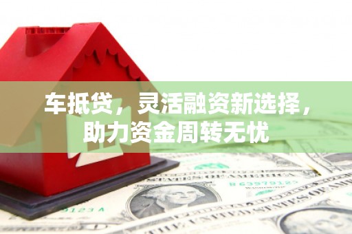 陵水车抵贷，灵活融资新选择，助力资金周转无忧