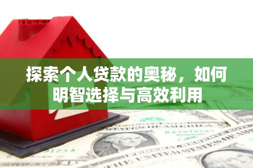 陵水探索个人贷款的奥秘，如何明智选择与高效利用