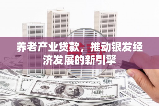 陵水养老产业贷款，推动银发经济发展的新引擎