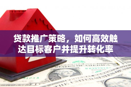 陵水贷款推广策略，如何高效触达目标客户并提升转化率