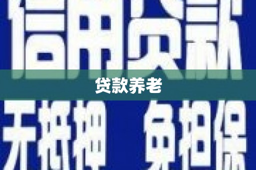 陵水贷款养老