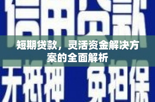 陵水短期贷款，灵活资金解决方案的全面解析