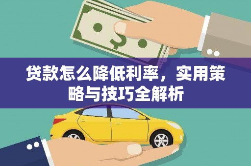 陵水贷款怎么降低利率，实用策略与技巧全解析