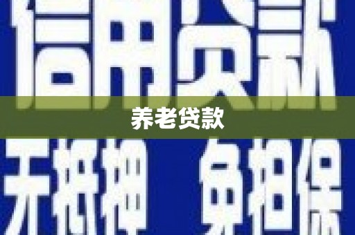陵水养老贷款